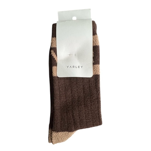 NEW VARLEY Spencer Socks in Coffee Bean/Golden Bronze - Picture 2 of 3